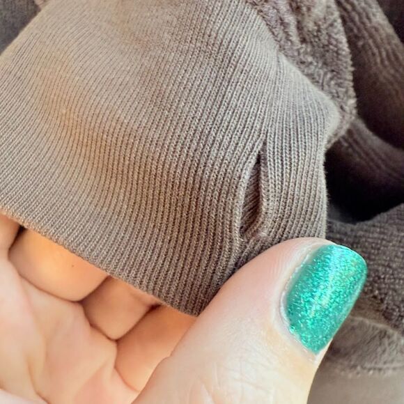 Vintage Y2K Juicy Couture Terry Cloth Hooded Zip Sweater in Brown Terry Cloth - Picture 8 of 9